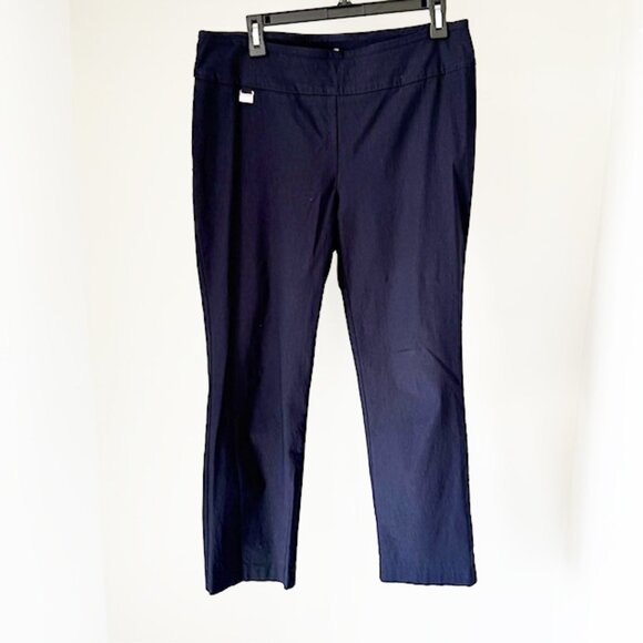 Lisette L Montreal Pull On Pants, Navy Blue, Size 12 - Picture 3 of 8